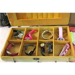BAMBOO BOX W/ WATCHES