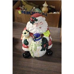 CHRISTMAS COOKIE JARS X2