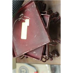 THREE(3) WROUGHT IRON PLANT STAND