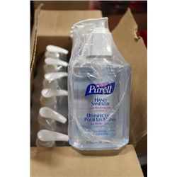 CASE OF 12 PURELL HAND SANITIZING PUMP BOTTLES