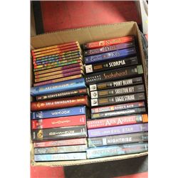 BOX W/ 8 SERIES OF SCI-FI & ACTION BOOKS (NEW)