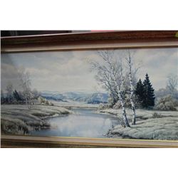 C. FREITAGE FRAMED OIL PAINTING
