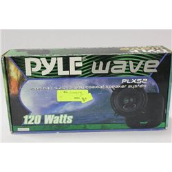 PAIR OF PYLE WAVE 120 WATT 5 1/4" 2 WAY SPEAKERS