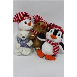 BOX OF COCA COLA STUFFED TOYS