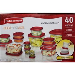 NEW RUBBERMAID 40 PC TUPPERWARE SET
