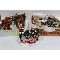 BOX OF CHRISTMAS DECORATIONS X 2