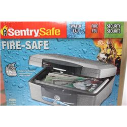 SENTRY BLACK SAFE W/ KEYS (NEW IN BOX)