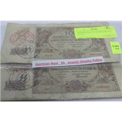 GERMAN NAZI SS JEWISH GHETTO POLICE