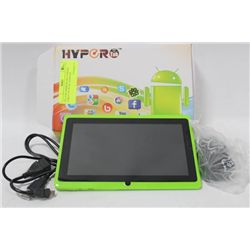 GREEN ANDROID MULTIMEDIA TABLET W/ DUAL CAMERAS