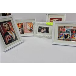 SET OF FIVE MARILYN MONROE COLLECTOR STAMPS