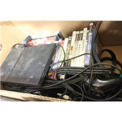 BOX OF 2 PS2, CONTROLLERS & GAMES