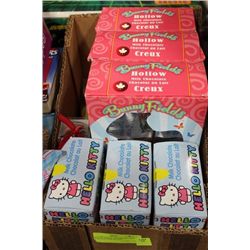 BOX W/ JARS OF JAMS,HELLO KITTY & BUNNY CHOCOLATES