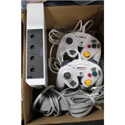 BOX W/ Wii, CORDS, 2 REMOTES & SUPER SMASHBROS