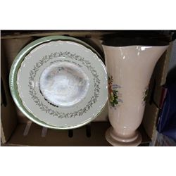 VINTAGE CERAMIC VASE, CURRIER & SONS FARM SCENES