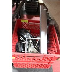 SET OF 4 DOLLY WHEEL AND TIRE PROP