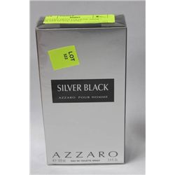 AZZARO MEN'S COLOGNE 100ML - SILVER BLACK (NEW)