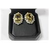 Image 1 : .925 STERLING SILVER TOPAZ EARINGS
