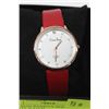 Image 1 : XIAN BEIN WOMEN'S RED STRAP QUARTZ WATCH