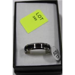 STAINLESS STEEL MEN'S RING SIZE 13