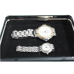 HIS & HER GUESS WATCHES (USED)