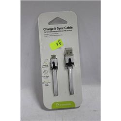 SYNC AND CHARGE CABLE FOR ANDROID SMARTPHONES