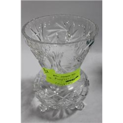 PINWHEEL CRYSTAL VASE