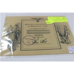 NAZI GERMANY 1941 REQUEST FOR USED CLOTHING FOR