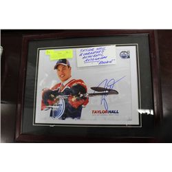 TAYLOR HALL GUARANTEED AUTHENTIC AUTOGRAPHED