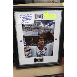 KEVIN LOWE GUARANTEED AUTHENTIC AUTOGRAPHED