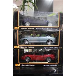 DIE CAST 1:18 CARS  X3