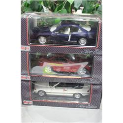 DIE CAST 1:18 CARS  X3