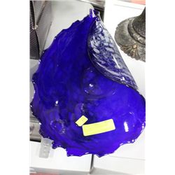 BLUE GLASS DISH