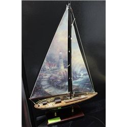 THOMAS KINCAID SAILBOAT ORNAMENT