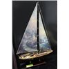Image 1 : THOMAS KINCAID SAILBOAT ORNAMENT