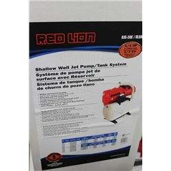 RED LION SHALLOW WELL JET PUMP TANK SYSTEM