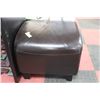 Image 1 : SHOWHOME BROWN LEATHERETTE STOOL
