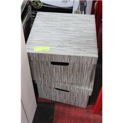 PAIR OF SHOWHOME STORAGE BOXES