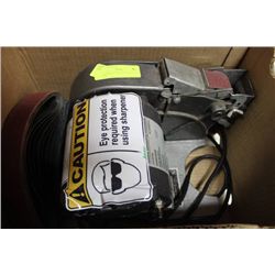 KASCO KNIFE SHARPENER AND 15 BELTS