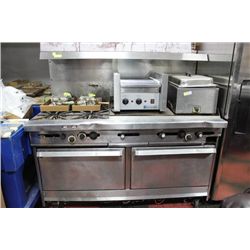 STAINLESS GAS COOKTOP WITH GRIDDLE