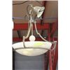 Image 1 : REAL NATURAL MARBLE CHANDELIER BROWN FINISH