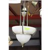 Image 1 : REAL NATURAL MARBLE CHANDELIER SOLID ANTIQUE BRASS