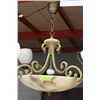 Image 1 : REAL NATURAL MARBLE CHANDELIER SOLID ANTIQUE BRASS