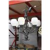 Image 1 : REAL NATURAL MARBLE CHANDELIER IN BLACK FINISH