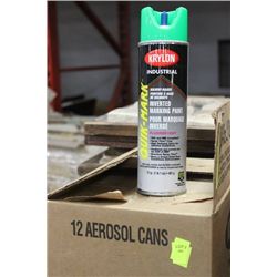 CASE OF KRYLON INDUSTRIAL MARKING PAINT ON