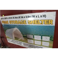 20' X 30' X 12' PEAK STORAGE SHELTER