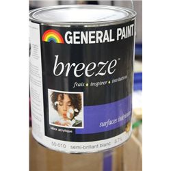 50-010 3.7 LITRES SEMI GLOSS WHITE ACRYLIC LATEX