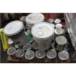 PALLET OF MISTINT PAINT