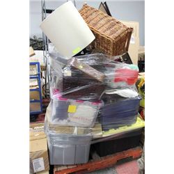 PALLET OF SHOWHOME DECORATIONS