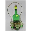 Image 1 : GREEN GLASS DECANTER SET