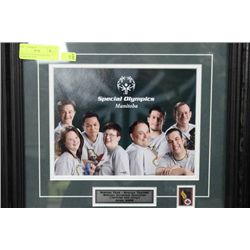 SPECIAL OLYMPICS MANITOBA FRAMED PICTURE